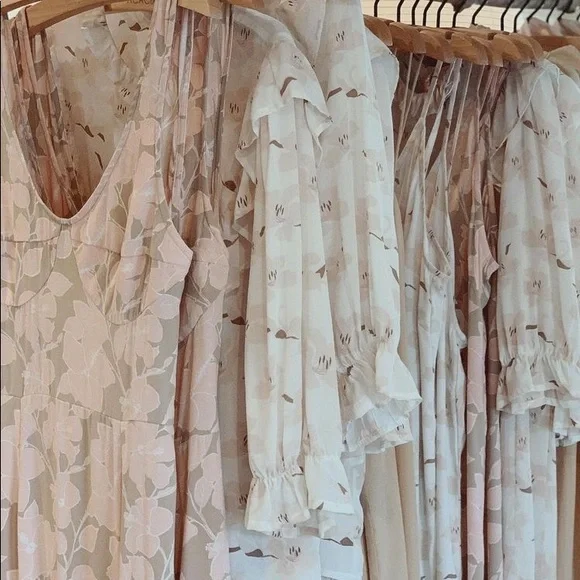 Acacia Washed Aloha Sri Lanka Maxi Dress Hawaiian Tropical - Picture 4 of 5